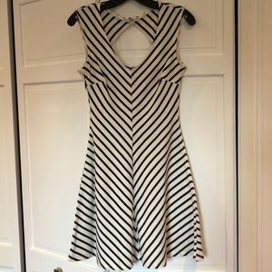 B&W striped dress